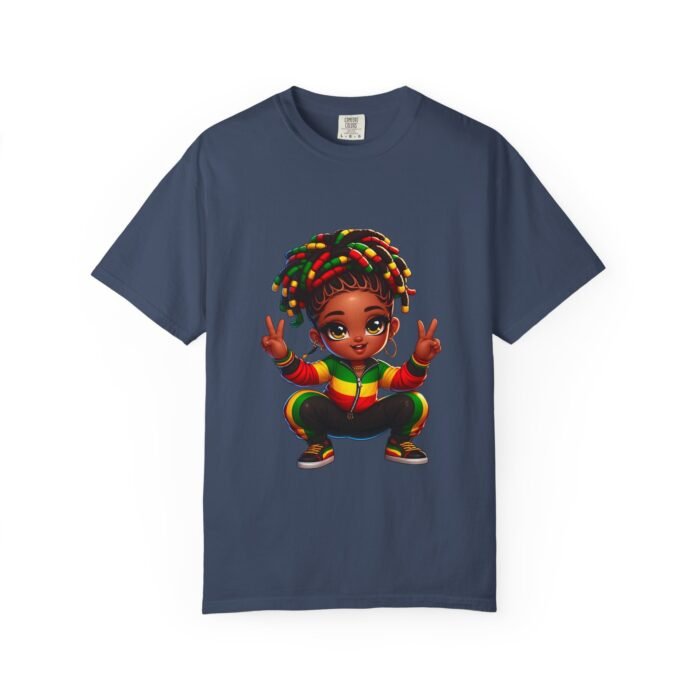 Junetinth Vibrant Rasta Peace Sign Unisex T-Shirt - Celebrate Culture