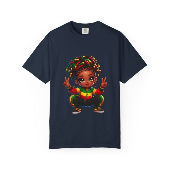 Junetinth Vibrant Rasta Peace Sign Unisex T-Shirt - Celebrate Culture - Image 9